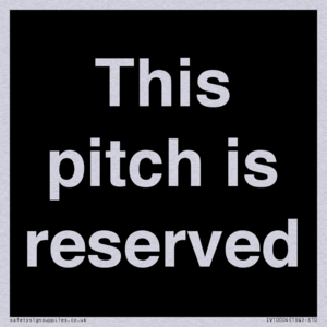 This pitch is reserved